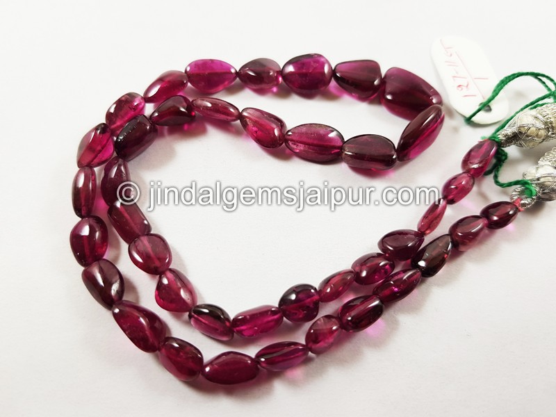 Rubellite Smooth Nugget Beads